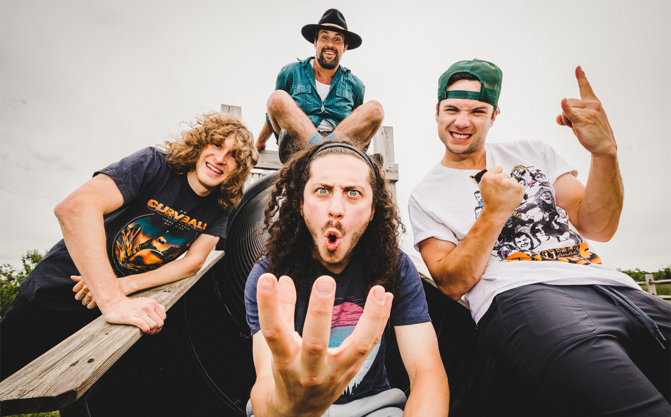 Press photo of band Pigeons Playing Ping Pong