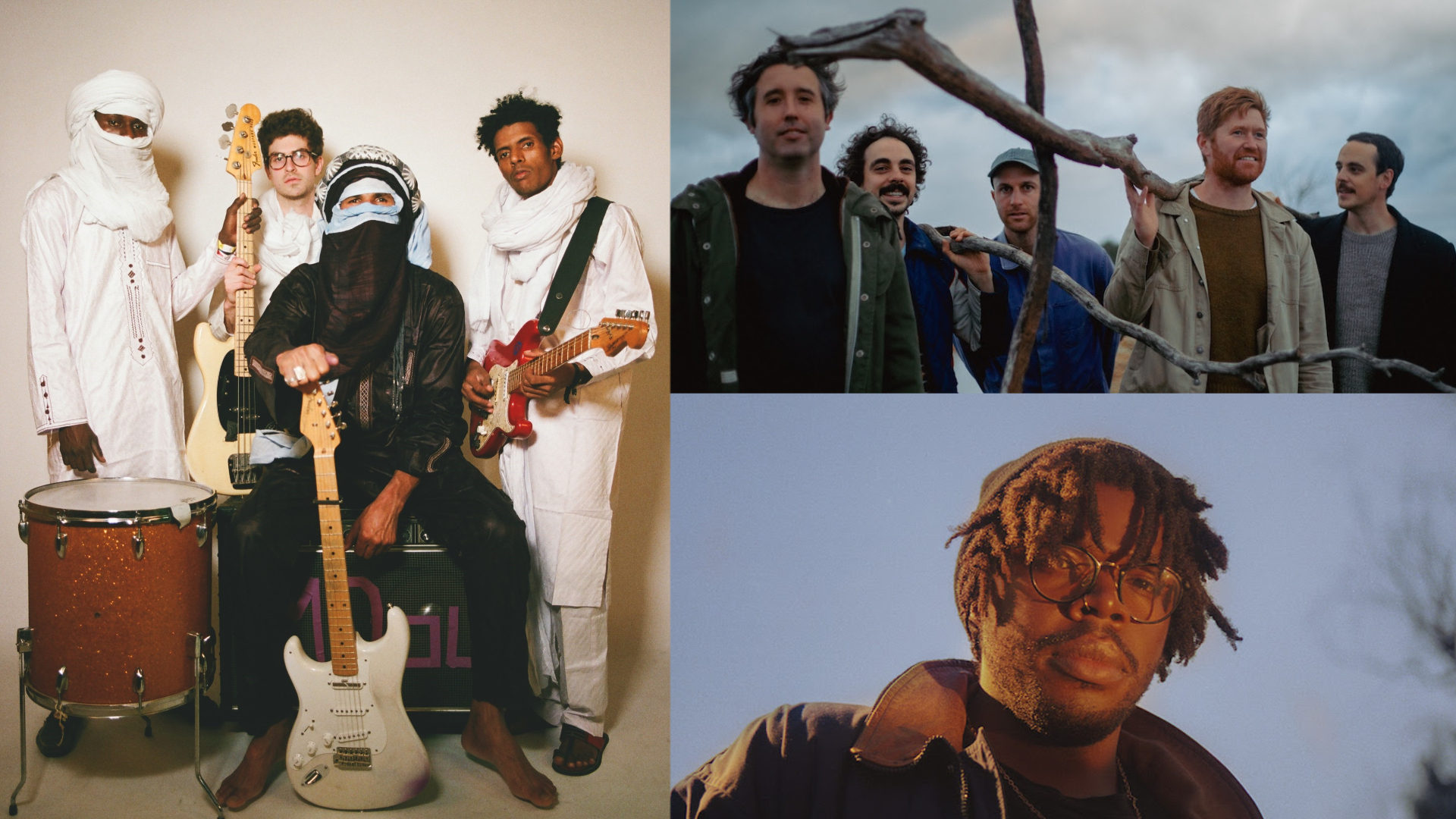 Press photographs of Mdou Moctar, Rolling Blackouts Coastal Fever and Jaywood