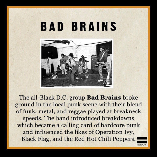 Emerging from the Washington, D.C. hardcore scene of the late-'70s, the all-Black group Bad Brains remains one of the most influential groups of all time.