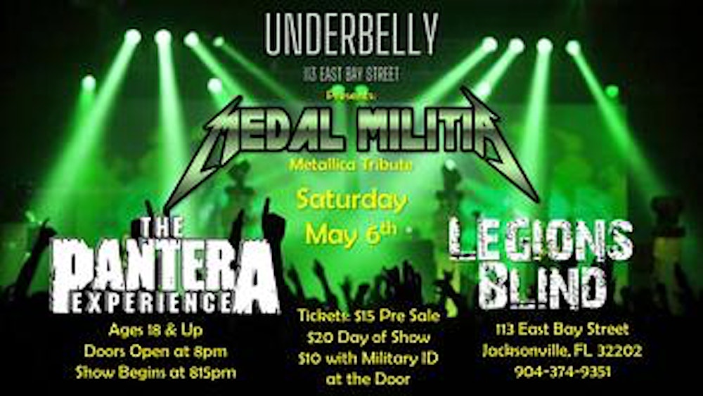 Featured image for “Medal Militia (Metallica Tribute) (rescheduled show)”