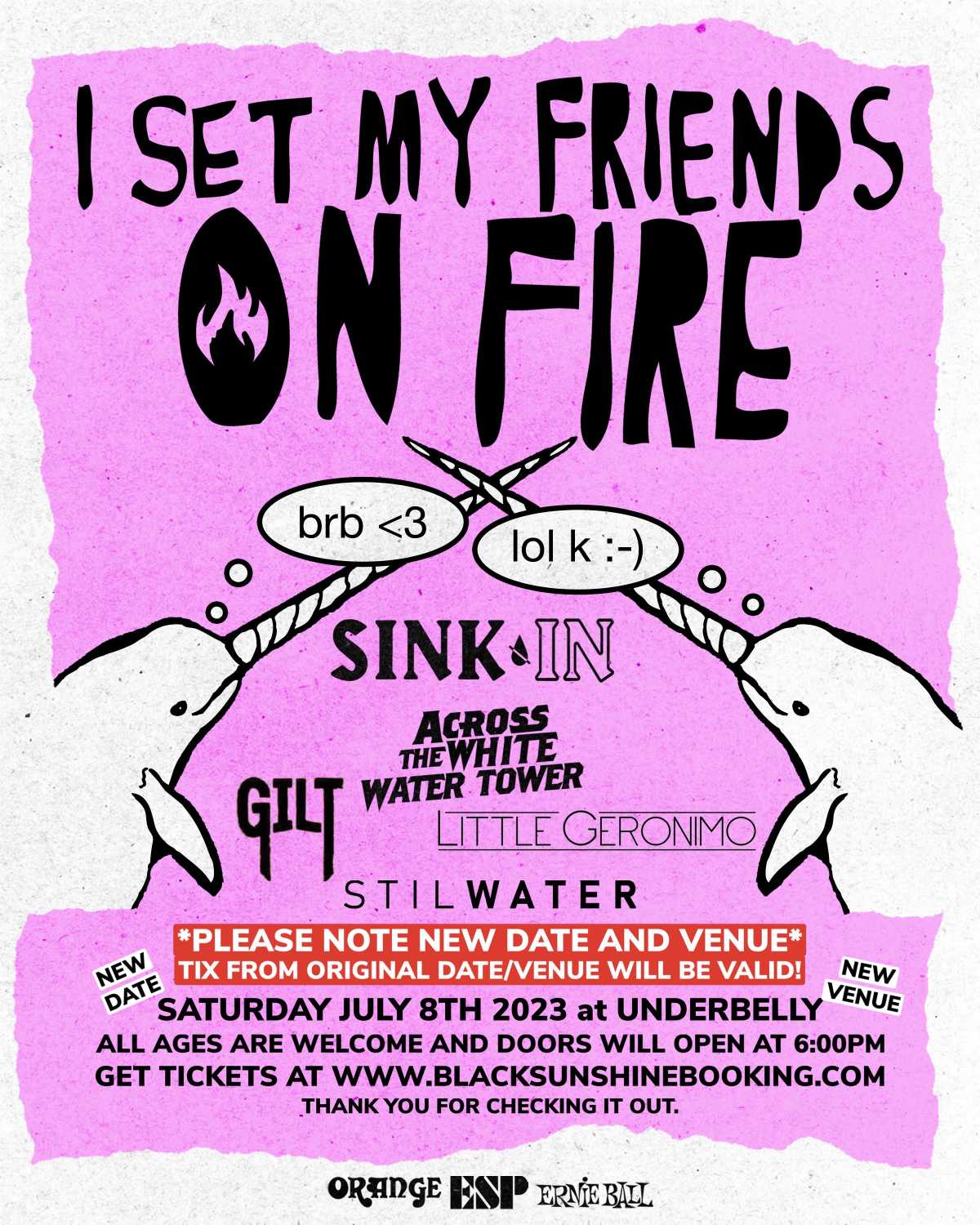 I Set My Friends on Fire (*New Date*)