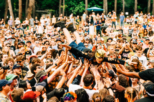 Shame crowd surfing