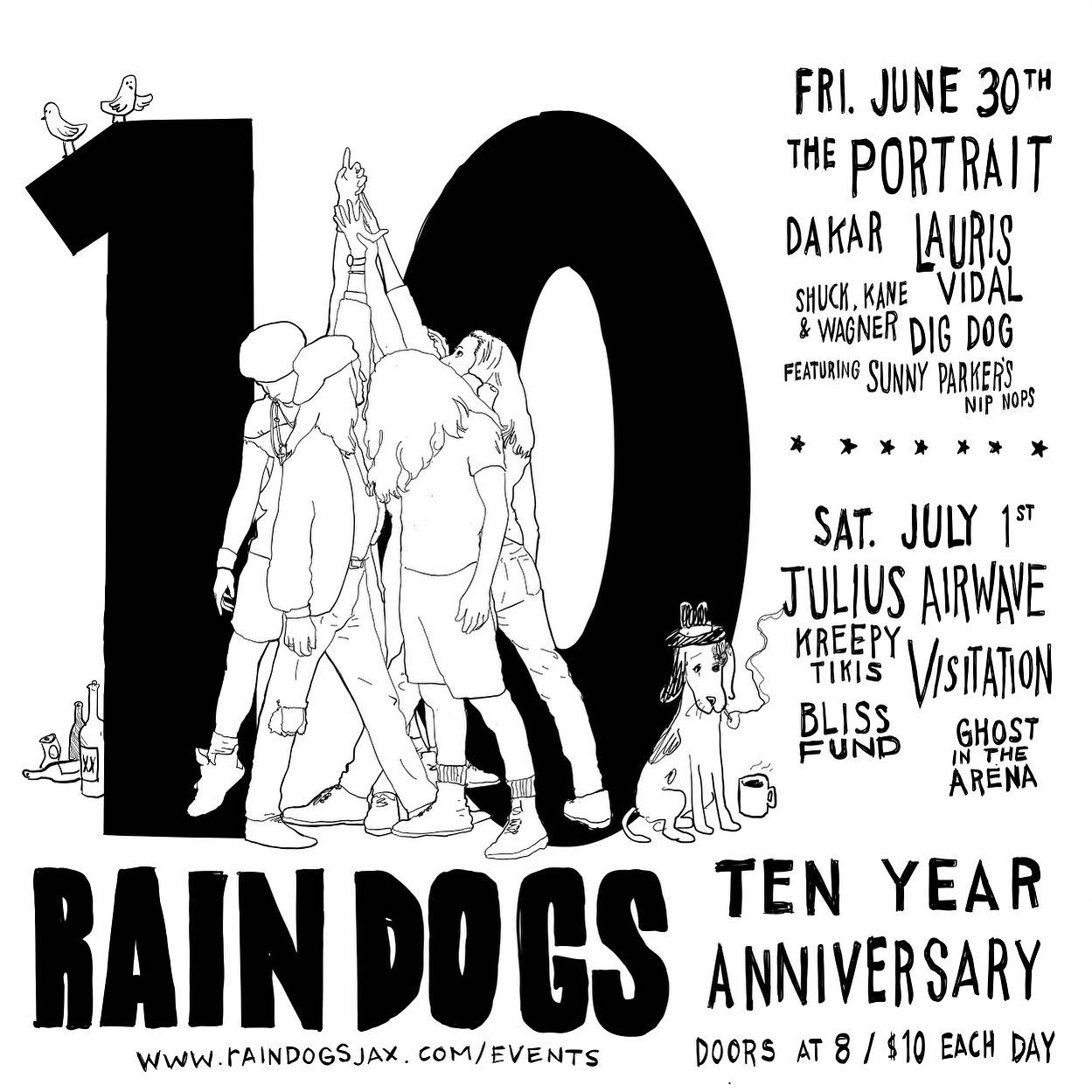 Featured image for “Rain Dogs 10-Year Anniversary — Night Two”