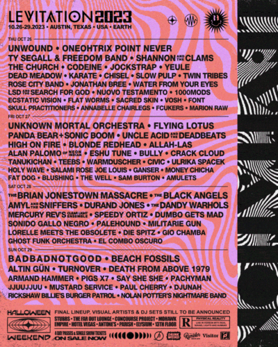 Levitation Festival lineup