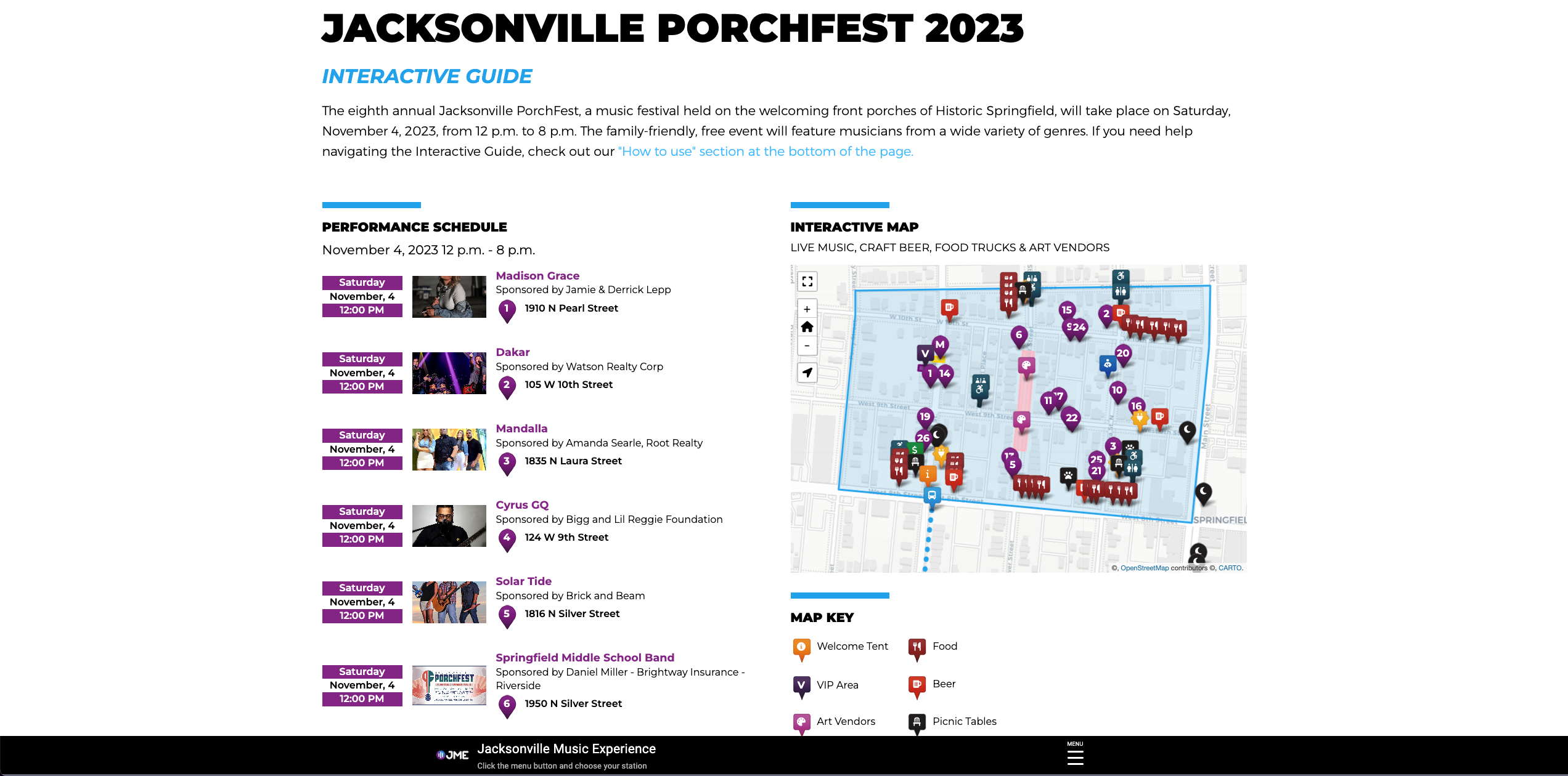 Featured image for “Jacksonville PorchFest 2022 Interactive Guide”