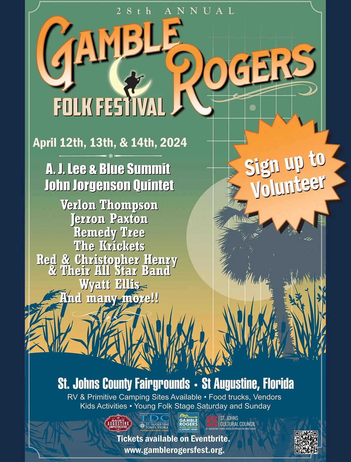 Featured image for “28th Annual Gamble Rogers Folk Festival”