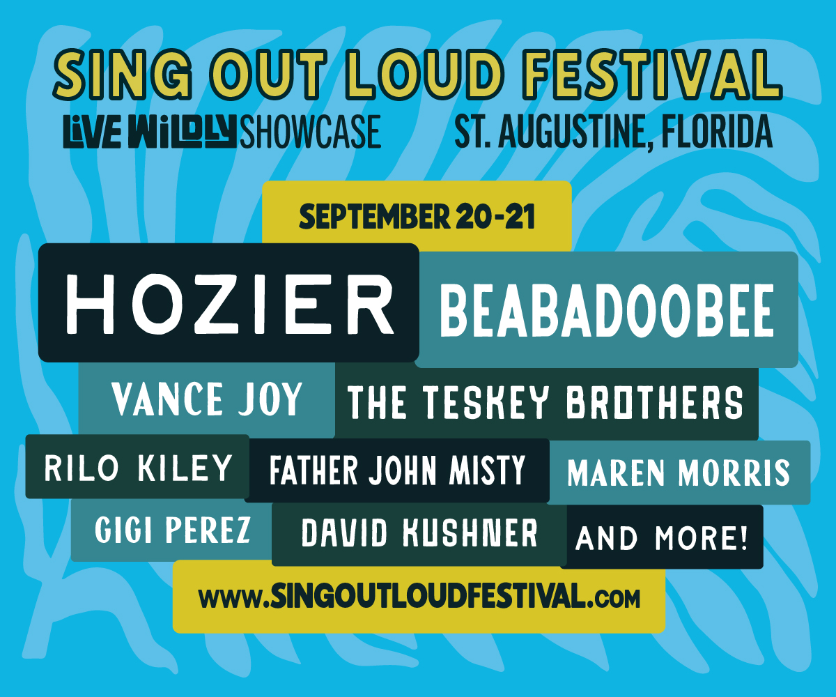 Featured image for “Sing Out Loud Festival Returns With Hozier, Beabadoobee, Father John Misty, Vance Joy and More”